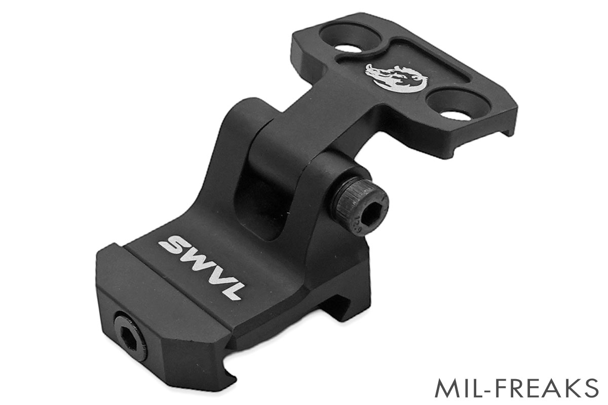 WADSN Overboreタイプ SWVL 可動式 フリップ ライトマウント Picatinny ブラック