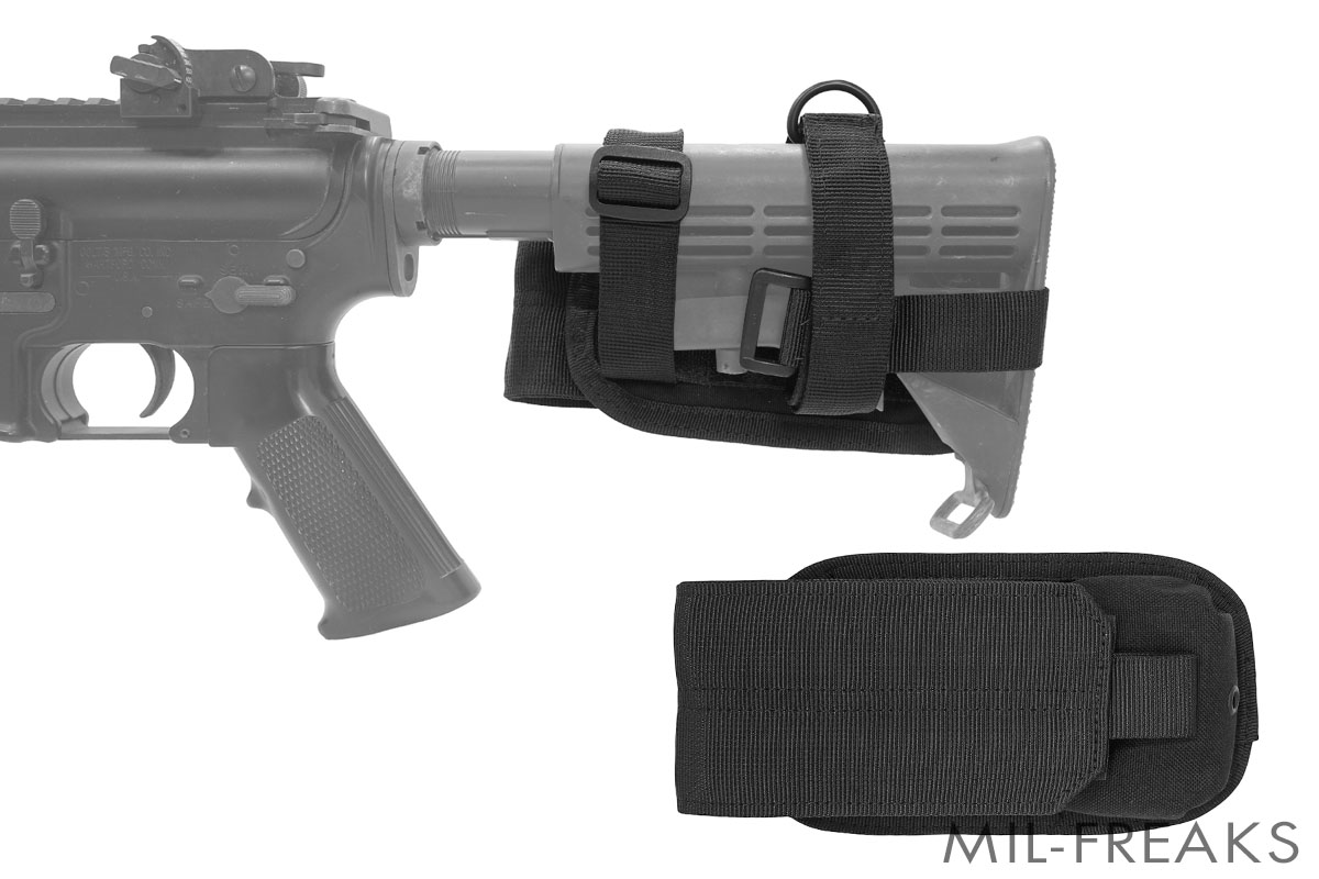 CONDOR 5.56mm M4/AR バットストック マガジンポーチ ブラック