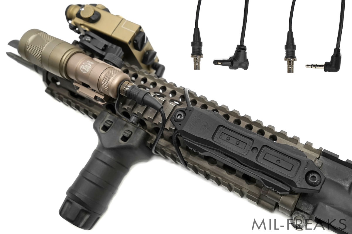 SOTAC GEAR デュアル リモートスイッチ レール/M-LOK/Keymod対応 ジャック各種 ブラック