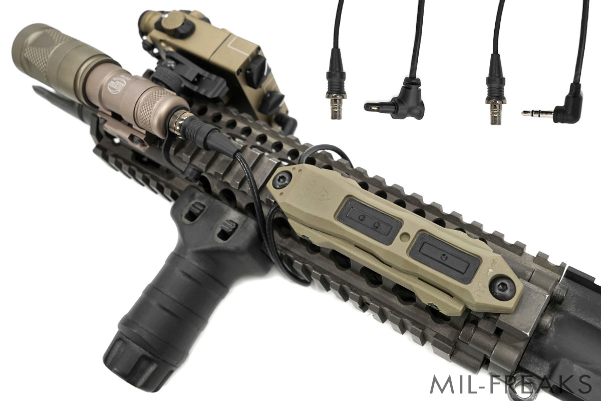 SOTAC GEAR デュアル リモートスイッチ レール/M-LOK/Keymod対応 ジャック各種 TAN