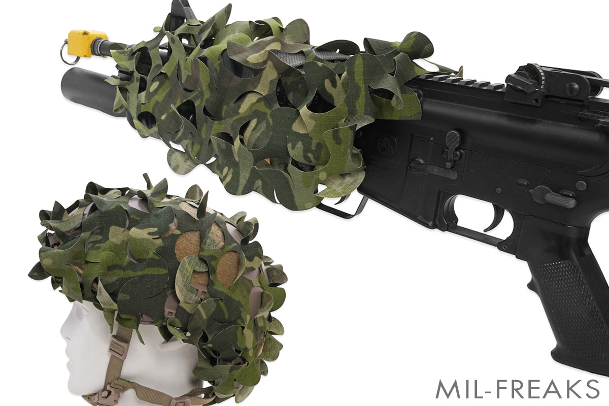 TMC カモフラージュ レーザーカット ヘルメット / ライフル カバー マルチカムトロピック