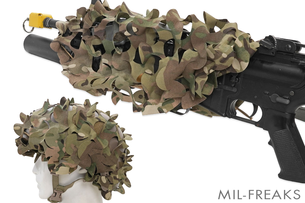 TMC カモフラージュ レーザーカット ヘルメット / ライフル カバー マルチカム