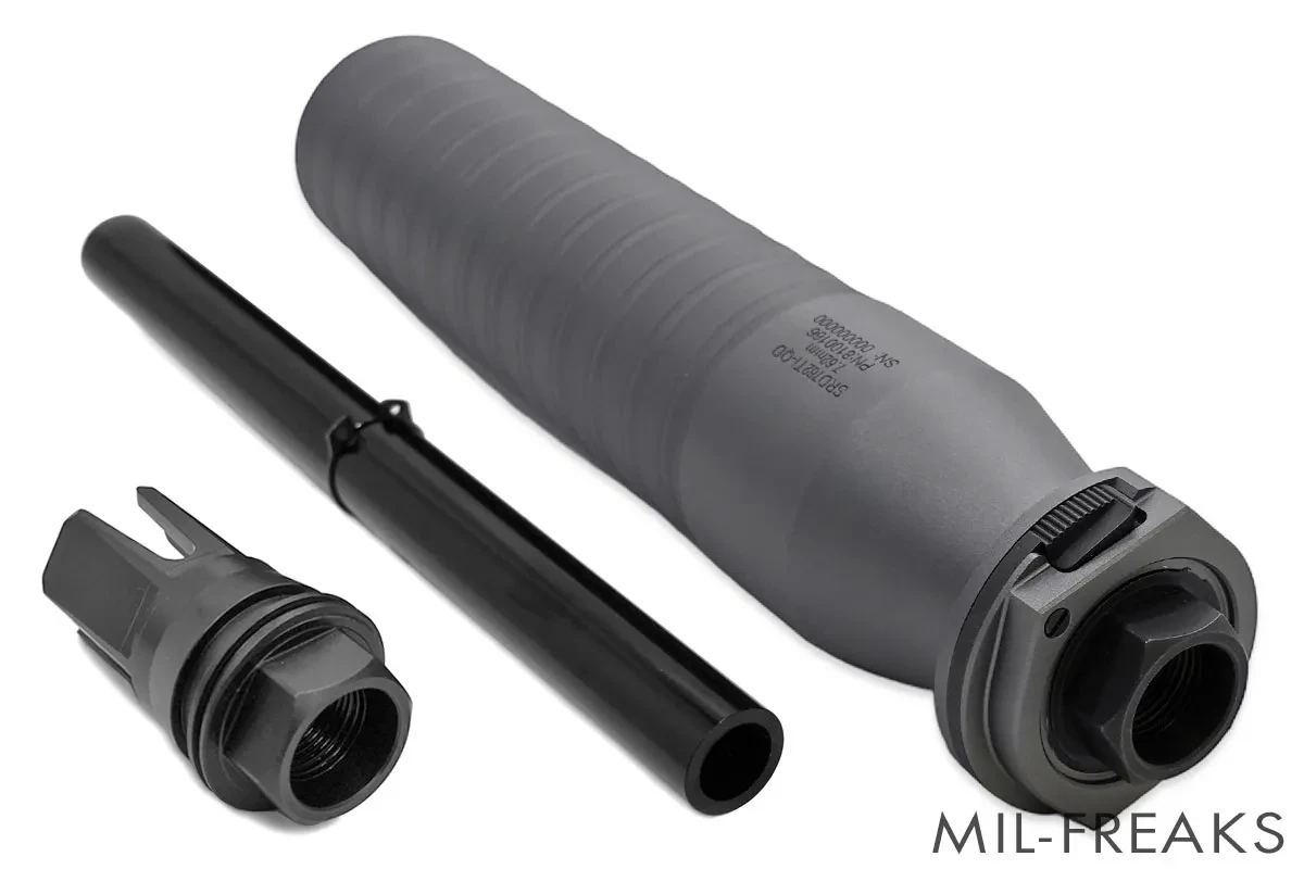 Airsoft Artisan SIGタイプ MCX SRD762Ti QD サプレッサー + 3 Prong