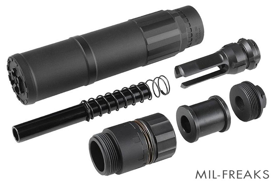 Airsoft Artisan CGSタイプ HELIOS サプレッサー + DA ハイダーセット 逆ネジ 14mm