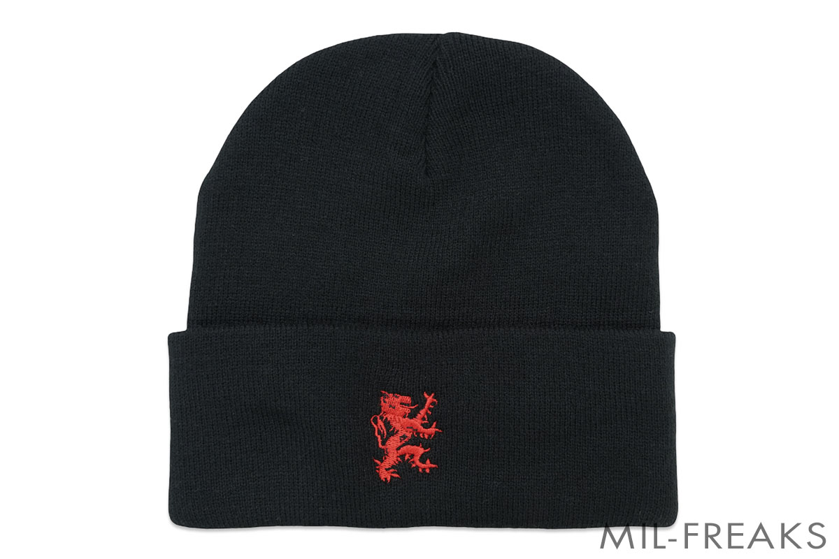 LBT Lion ロゴ ビーニー ブラック/レッド