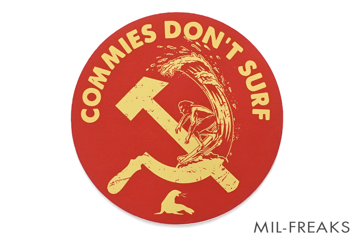 URT “COMMIES DON'T SURF” ステッカー