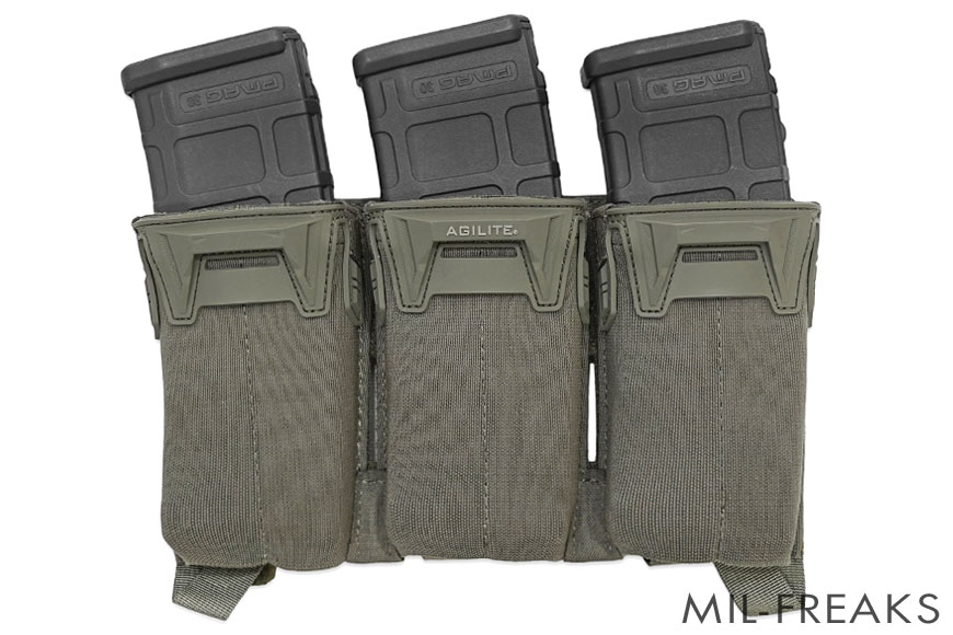 Agilite PINCER プラカード ユニバーサル Multi-Caliber トリプルマグポーチ レンジャーグリーン
