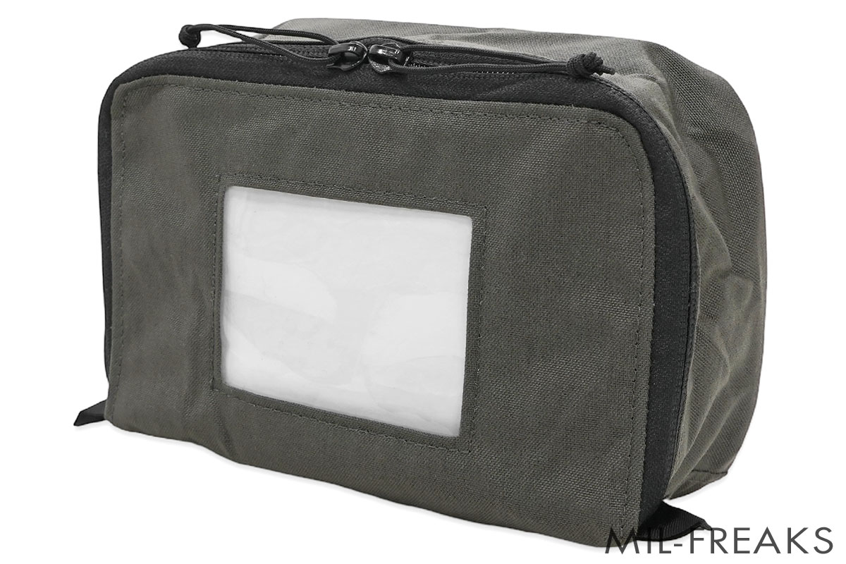 LBX LBX-1016 ベルクロ オーガナイザー ミディアム ウインドウポーチ マスグレー