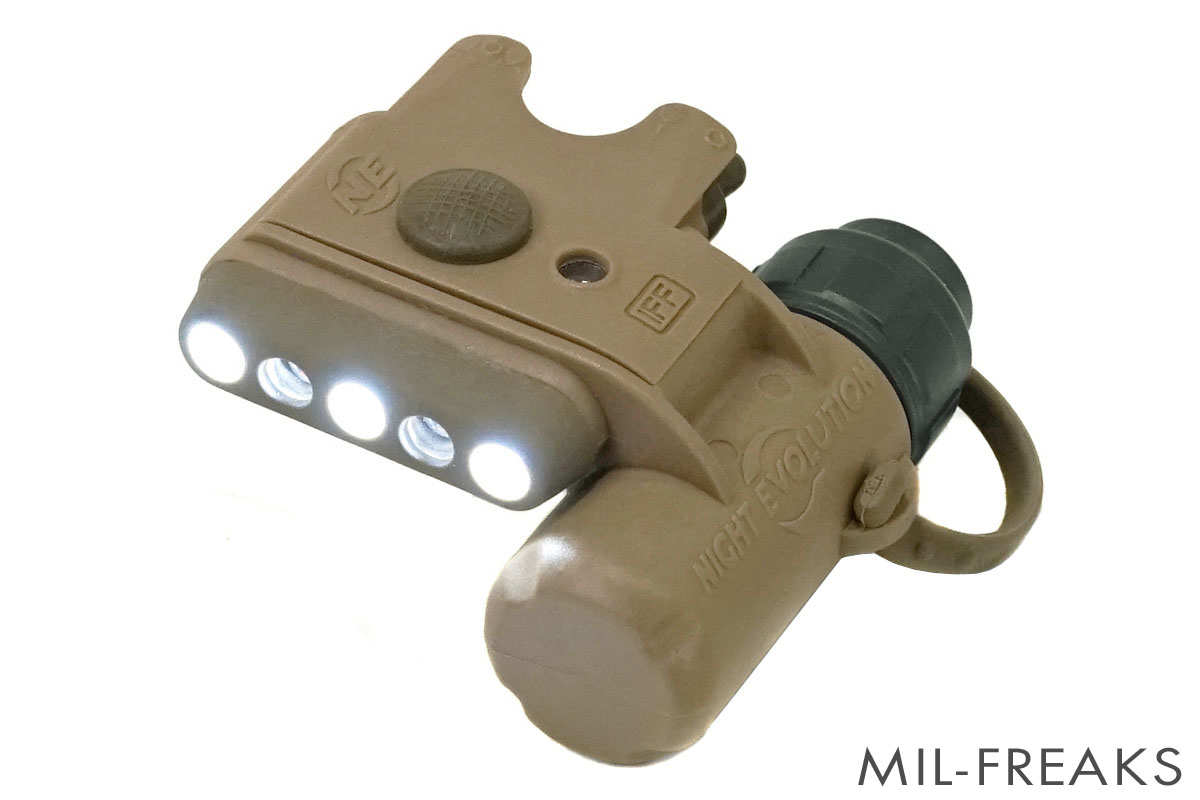 Night Evolution SureFireタイプ HL1-TN LED ヘルメットライトセット Gen3 ホワイト/レッド