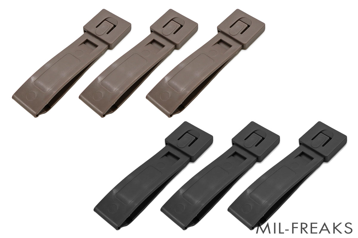 FMA TACTICAL TAILORタイプ 3インチ (SHORT) マリス MOLLEクリップ 3本セット