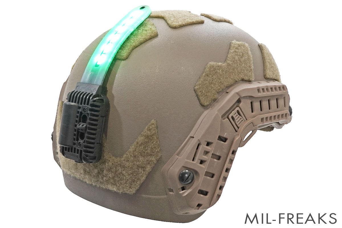 FMA Survivalタイプ HEL-STAR 5 EXO 3 Gen. II ヘルメットライト ストロボ グリーン/ホワイト/IR