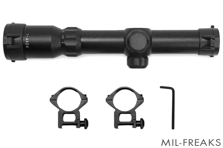 Aim-O CQB ショートスコープ 1-4X 24mm