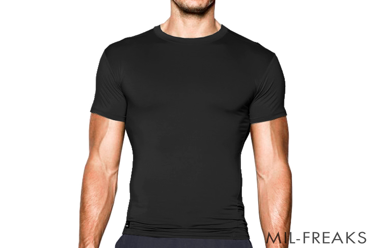 Under Armour Tactical Compression タクティカルタイトフィット ドライTシャツ ブラック