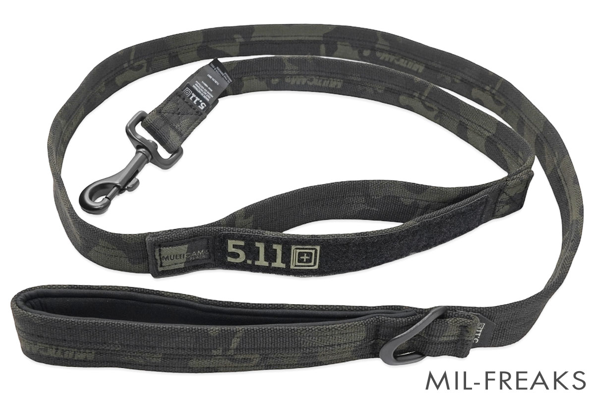 5.11 Tactical Mission Ready ドッグリーシュ (リード) マルチカムブラック