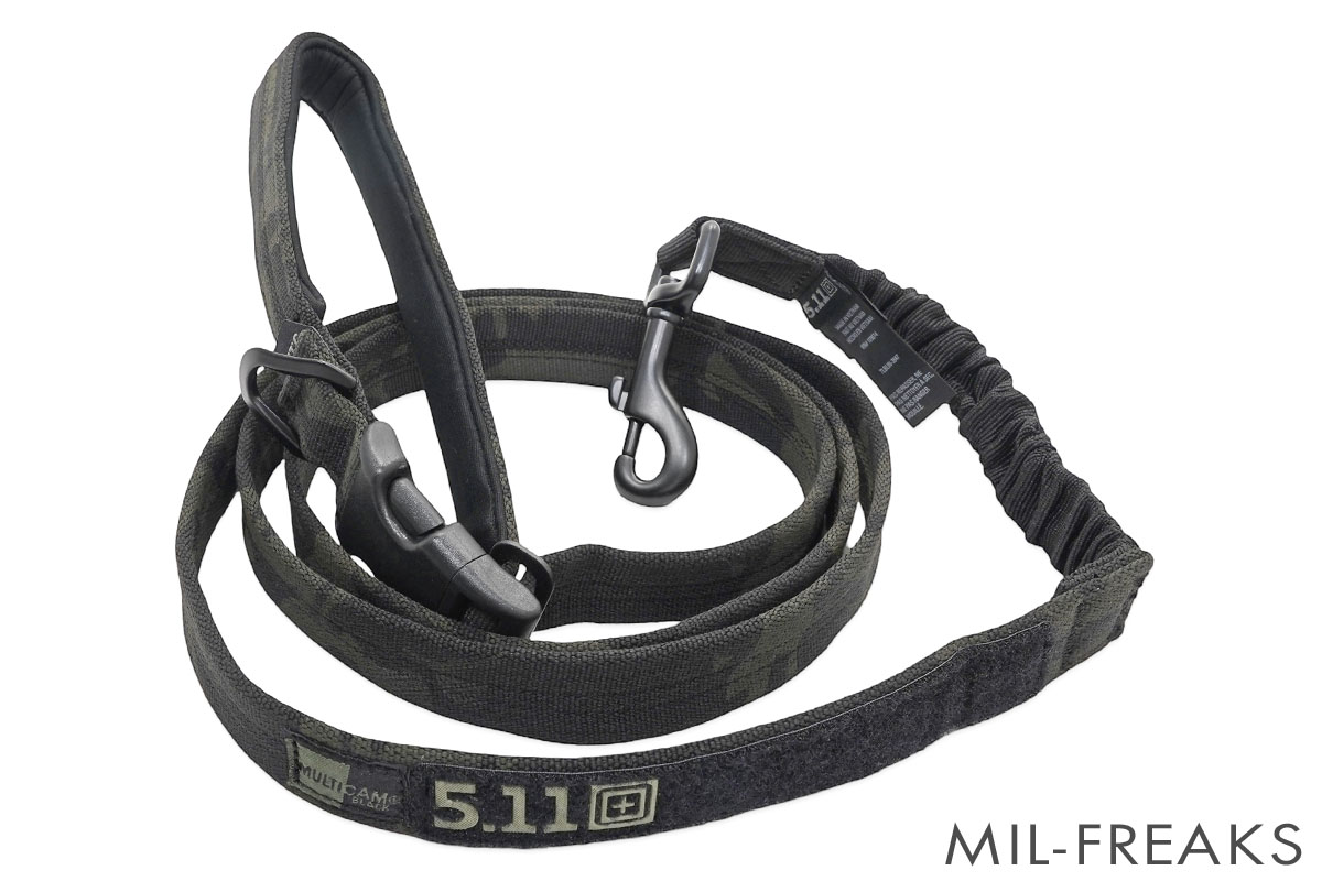 5.11 Tactical Mission Ready ドッグリーシュ (リード) マルチカムブラック