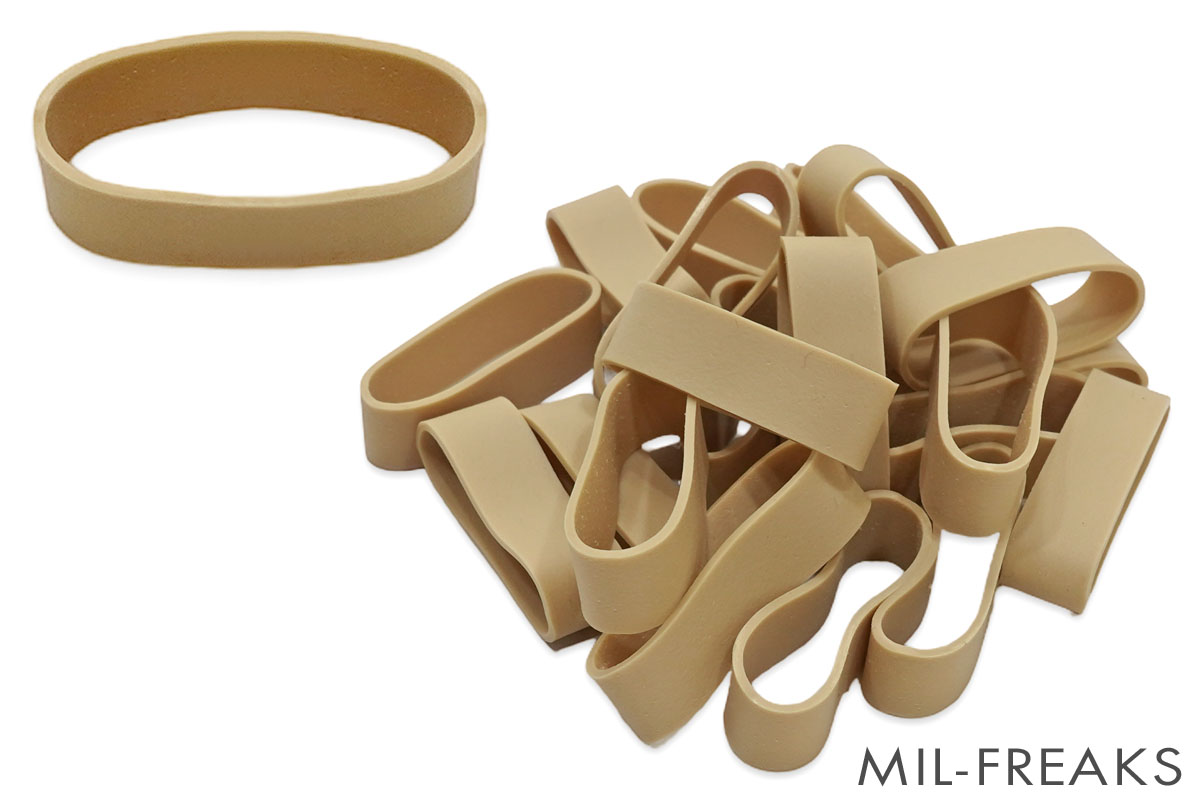 SHEKKIN GEARS レンジャーバンド 多目的ラバーバンド 10本セット TAN
