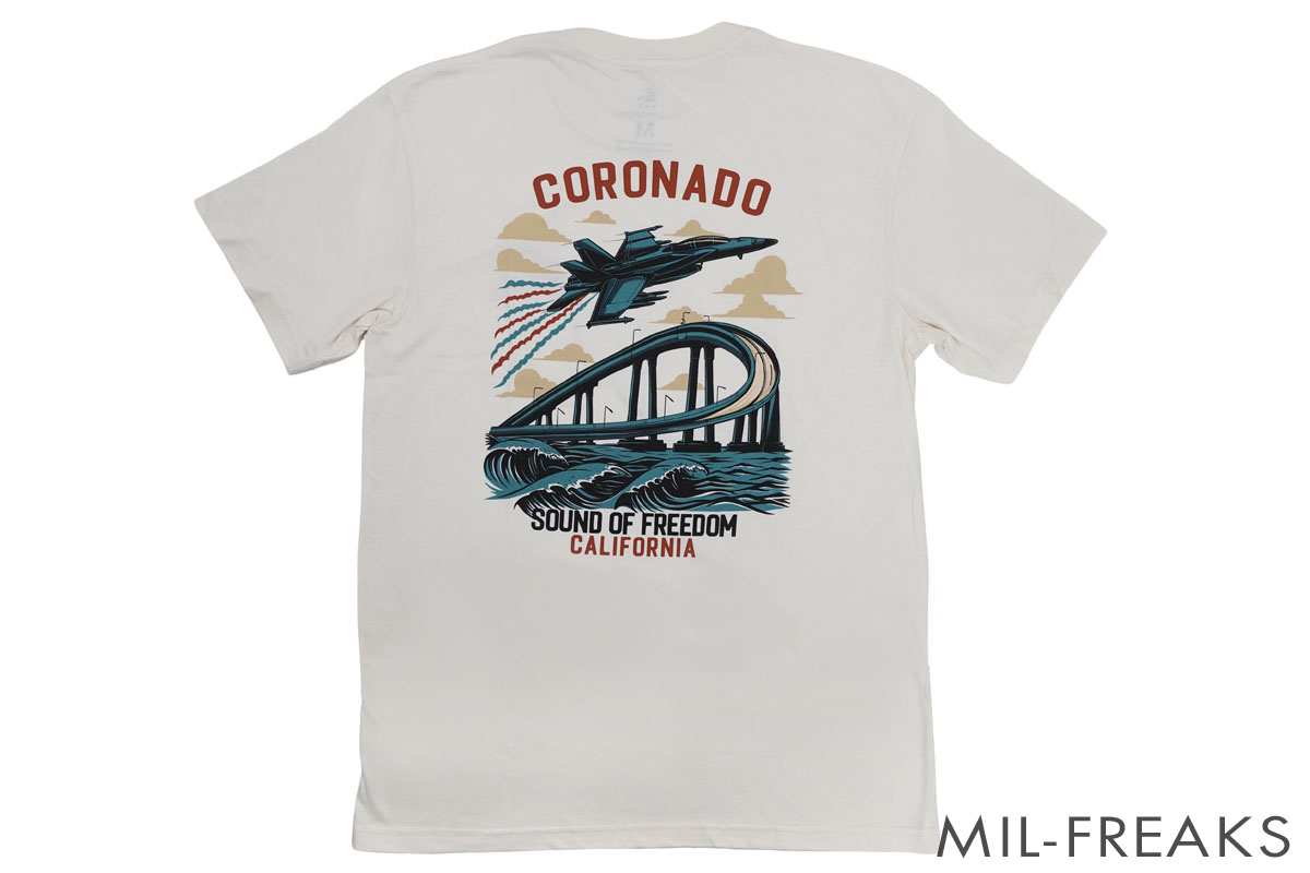 URT “Sound of Freedom Coronado Edition” Tシャツ クリームヘザー