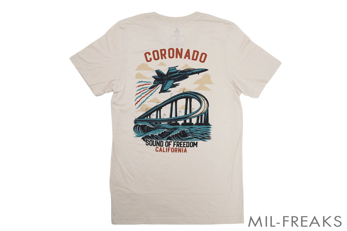 URT “Sound of Freedom Coronado Edition” Tシャツ クリームヘザー