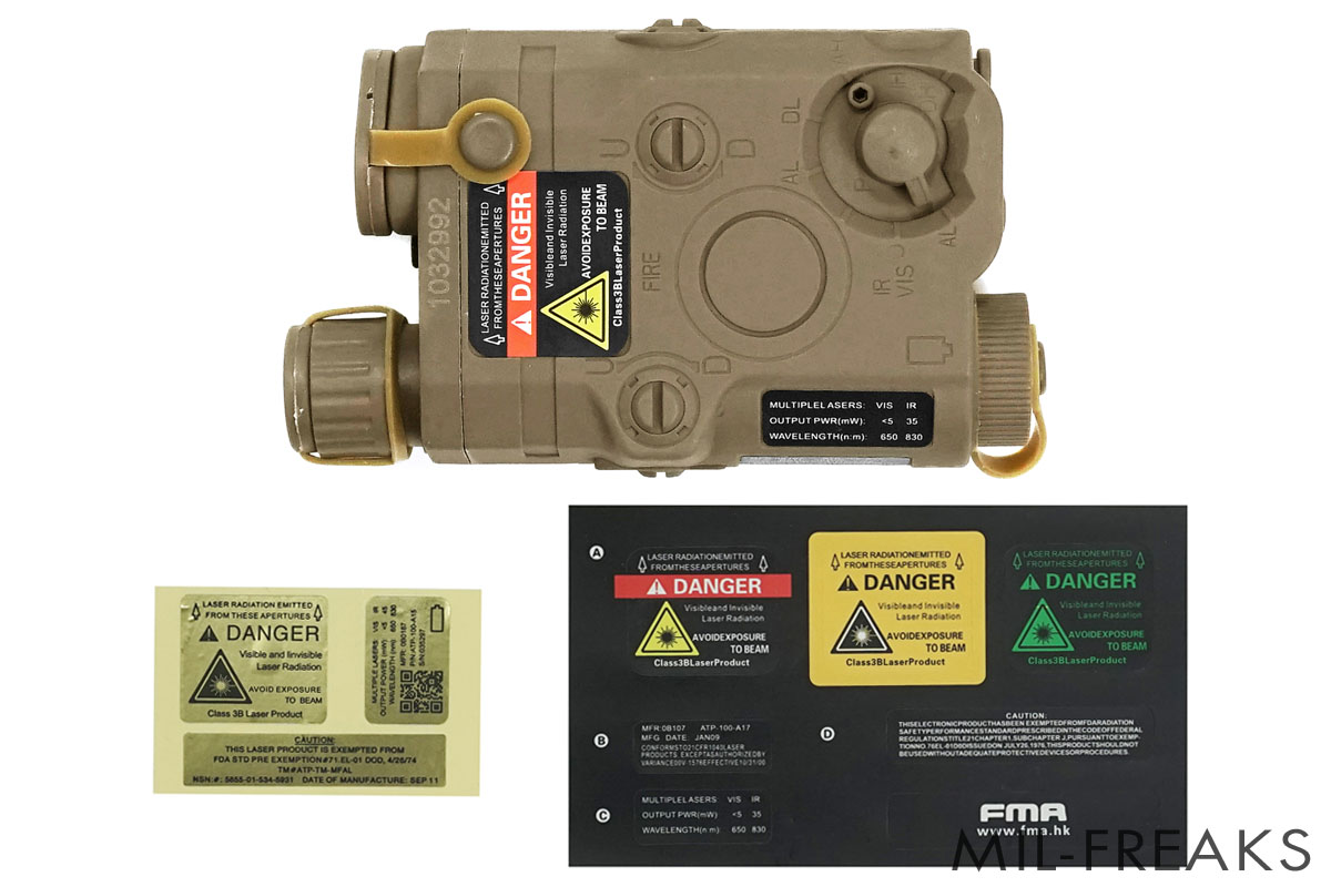FMA AN/PEQ-15 ATPIAL バッテリーケース 刻印タイプ TAN リアル化