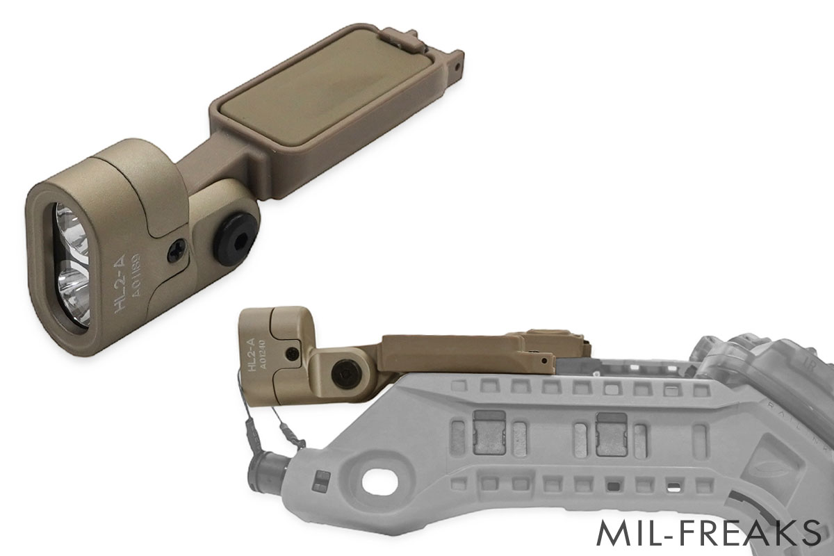 FMA Ops-Coreタイプ RAILINK ヘッドマウント型システム HL2-A LED/IRフラッシュライト TAN
