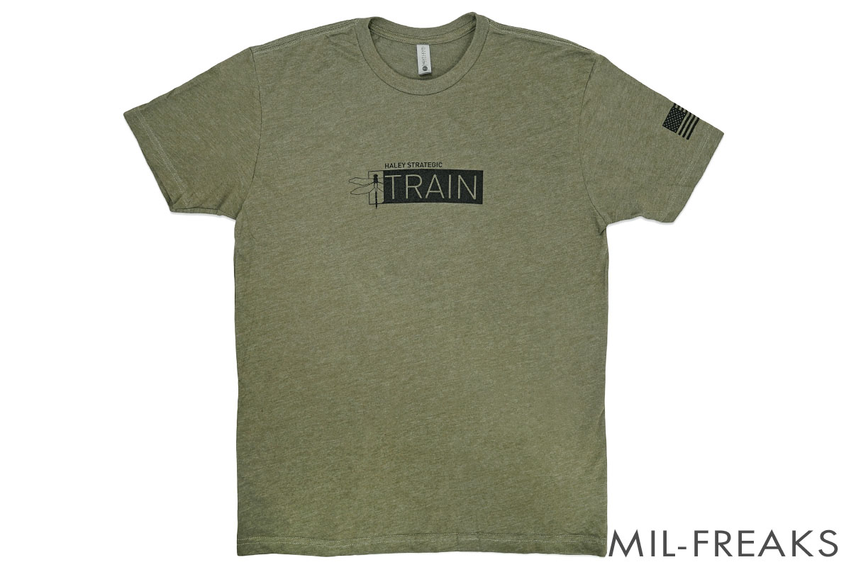 Haley Strategic TRAIN ブランドロゴ Tシャツ オリーブ