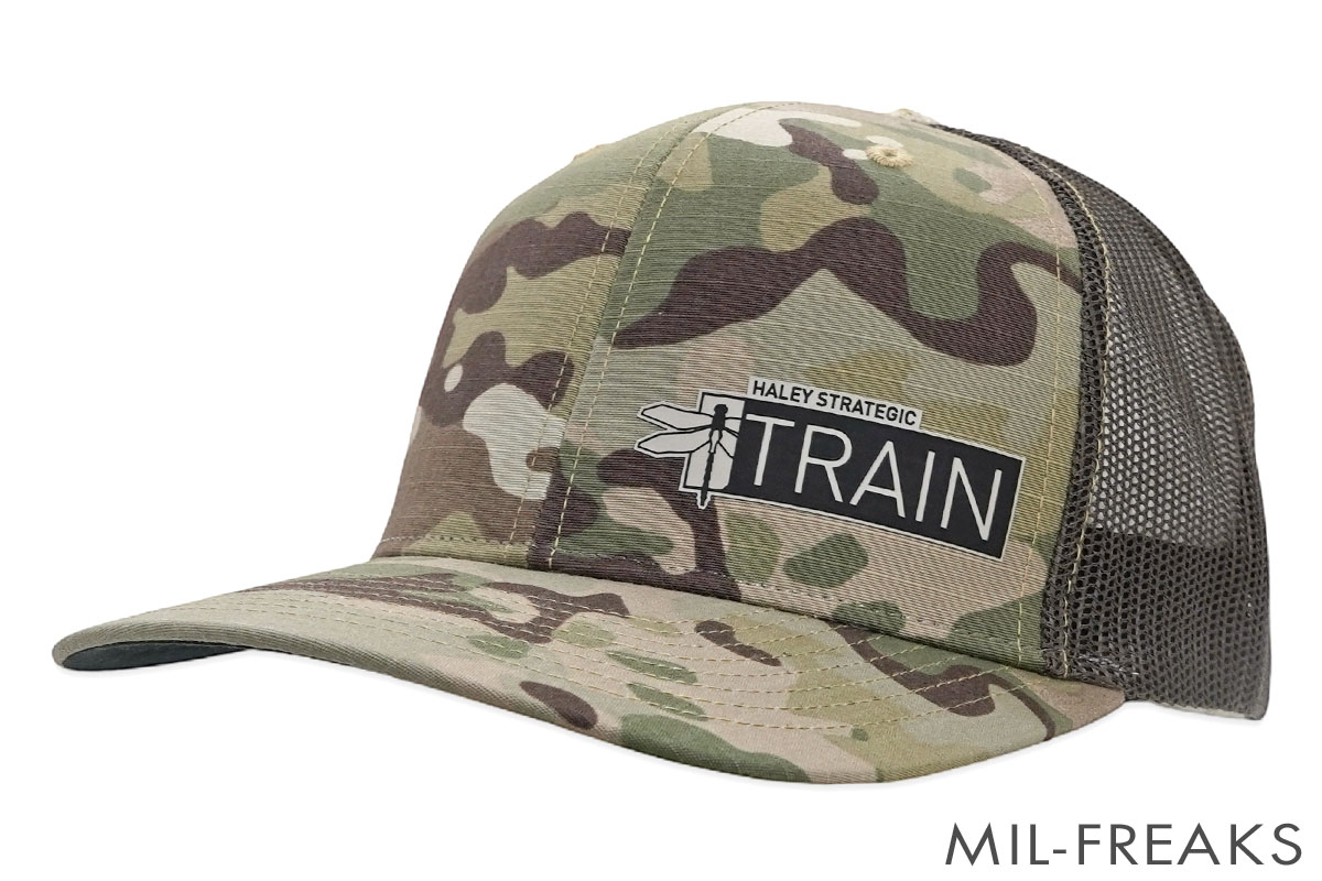 Haley Strategic “TRAIN” ロゴ スナップバック キャップ マルチカム