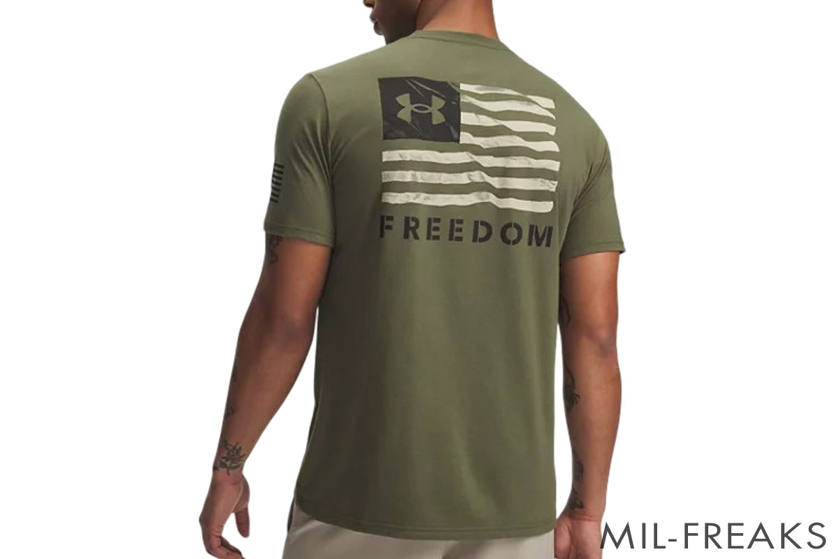 Under Armour Tactical Freedom Banner FLAG ショートスリーブ ドライTシャツ Marine OD Green