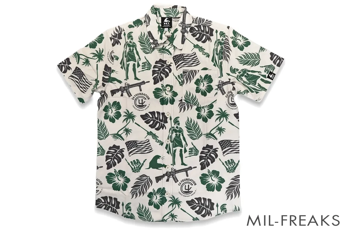 URT x C4 Foundation Hawaiian アロハシャツ オフホワイト