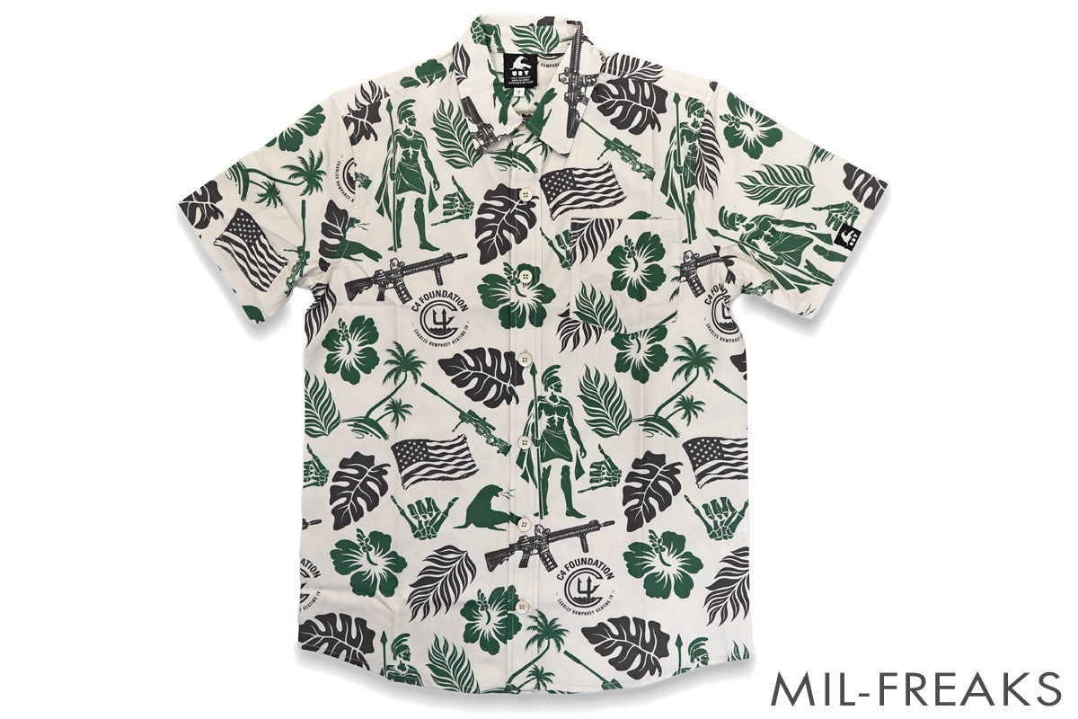 URT x C4 Foundation Hawaiian アロハシャツ オフホワイト