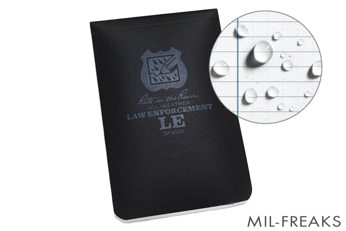 Rite in the Rain #1023 オールウェザー 防水 LE (Law Enforcement) ノートブック 3" x 5" サイズ