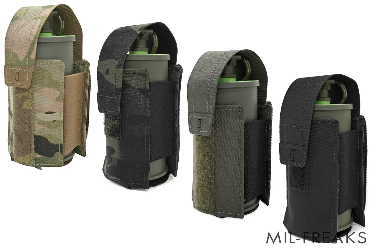 ferro 実物マルチカム 　9ミリマガジンポーチ スモークグレネードポーチ Haley Strategic スモークグレネードポーチ カラー: マルチカム