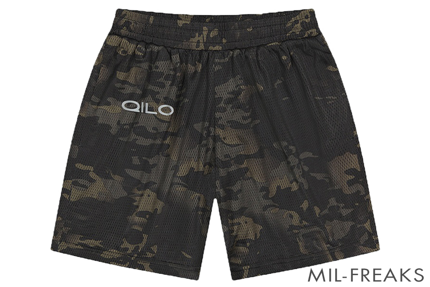 QILO Core メッシュ ショートパンツ マルチカムブラック