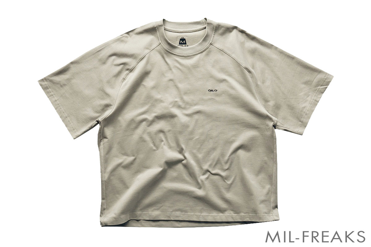 QILO Block プレミアムコットン Tシャツ Bone【限定販売】
