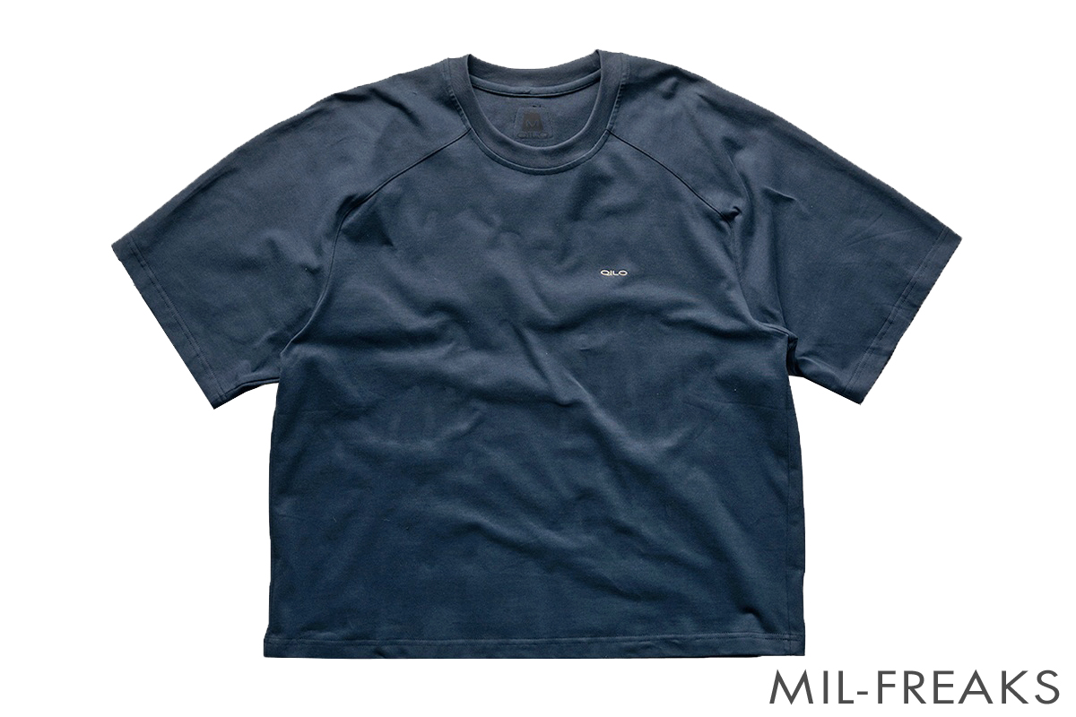 QILO Block プレミアムコットン Tシャツ Deep Lake Blue【限定販売】