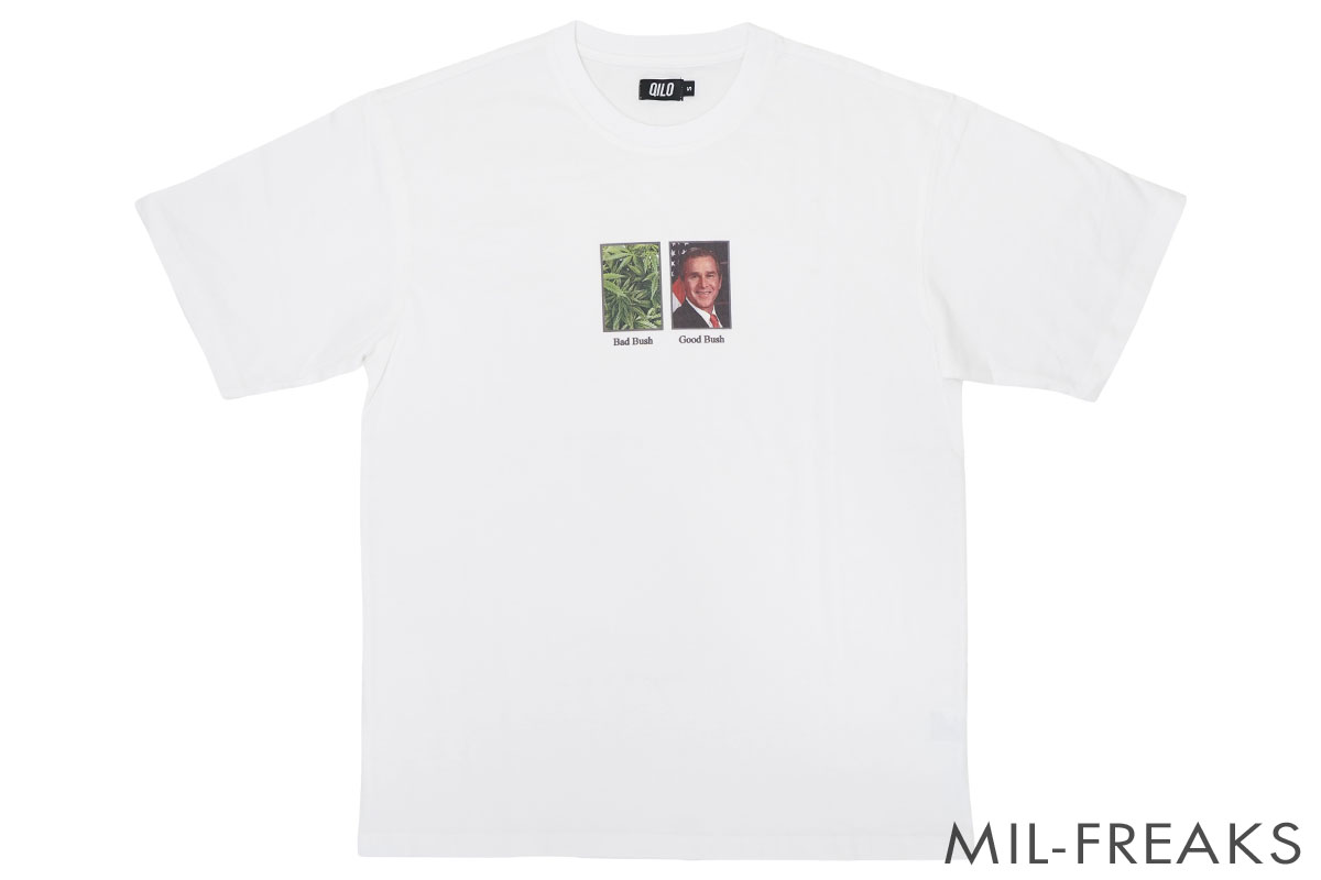 QILO Tactical “Good Bush Bad Bush” Tシャツ ホワイト