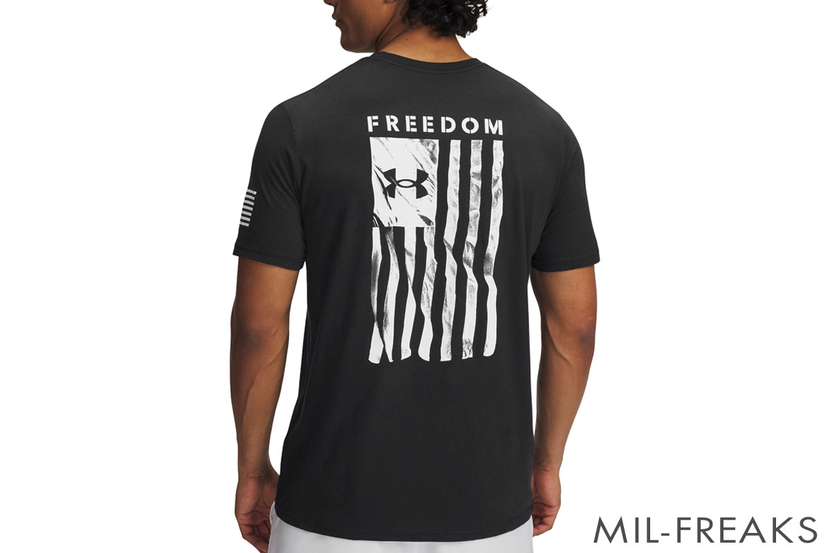 Under Armour Tactical Freedom FLAG ショートスリーブ ドライTシャツ 25年モデル ブラック