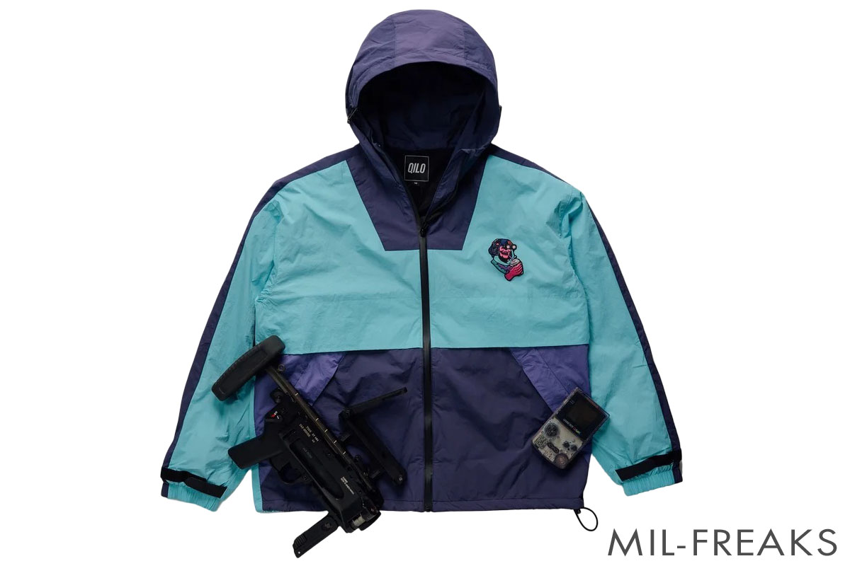 QILO x Wasteland Kooks Retro ウィンドブレーカー MK Ultra violet【限定販売】