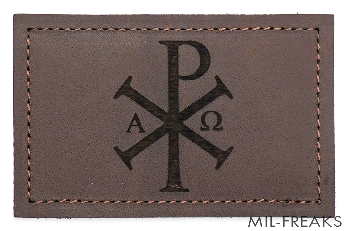 Whiskey 7 "CHI RHO" レザーパッチ ダークブラウン