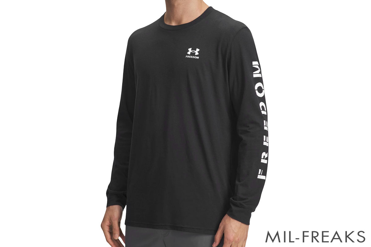 Under Armour Tactical Freedom FLAG ロングスリーブ ドライTシャツ 25年モデル ブラック