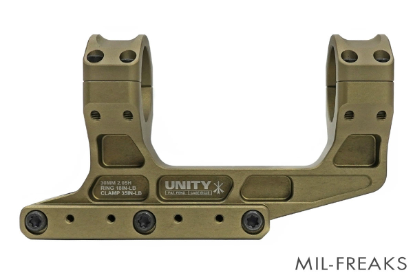 UNITY FAST LPVO 30mm スコープ マウント フラットダークアース