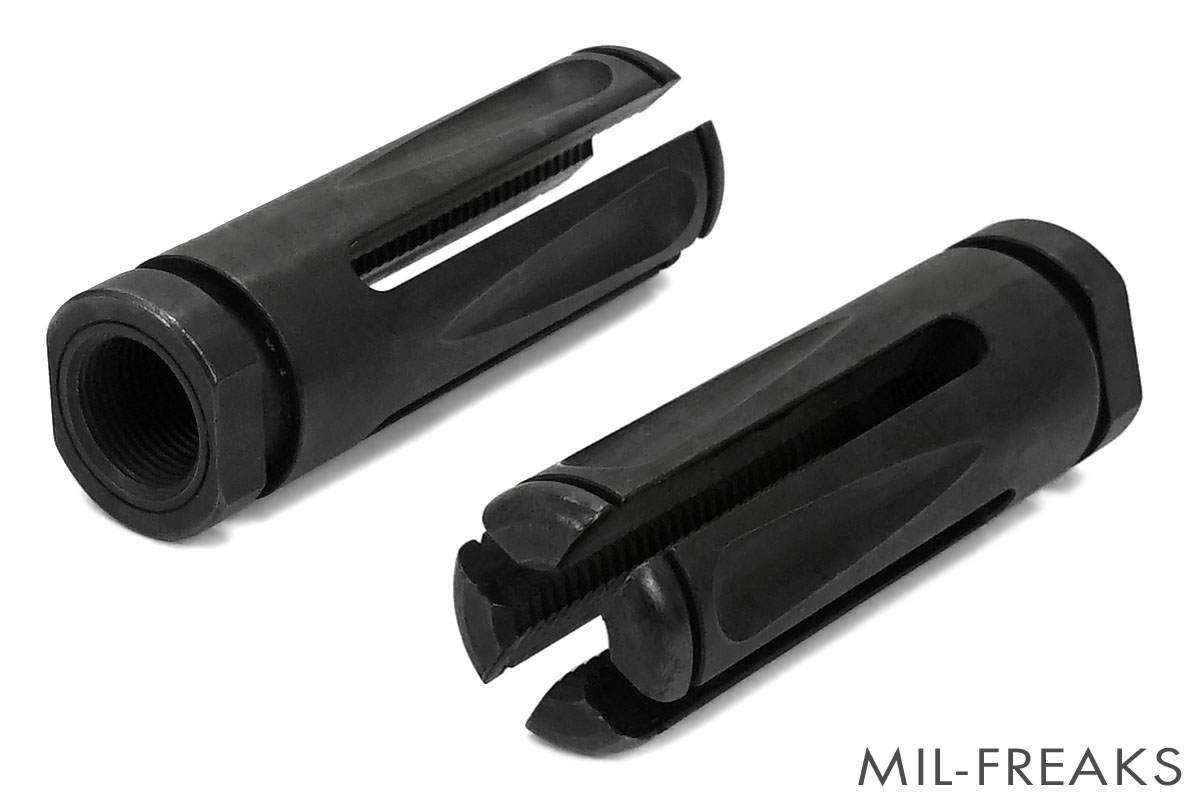 GP Meyersタイプ 249F 5.56 フラッシュハイダー 逆ネジ14mm │ ミリタリーショップ MIL-FREAKS 通販 EAGLE FORCE(イーグルフォース) M4 フラッシュハイダー ナイツタイプ (14mm逆ネジ) リング スプリング付き 5322