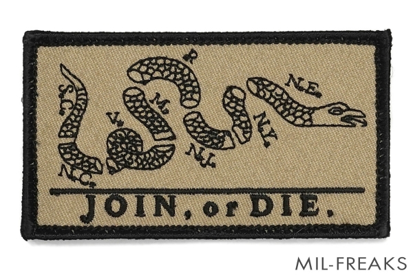 BritKitUSA NSW "JOIN or DIE" パッチ TAN