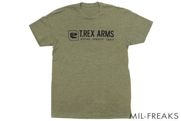 T.REX ARMS MOTTO ロゴ Tシャツ オリーブ