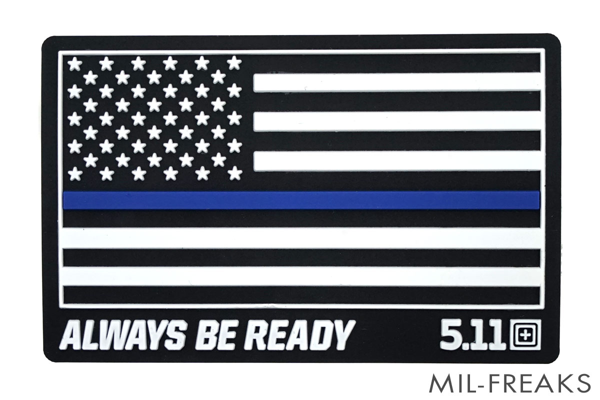5 11 Tactical Us アメリカ国旗 Always Be Ready Pvcパッチ Thin Blue Line ミリタリーショップ Mil Freaks 通販