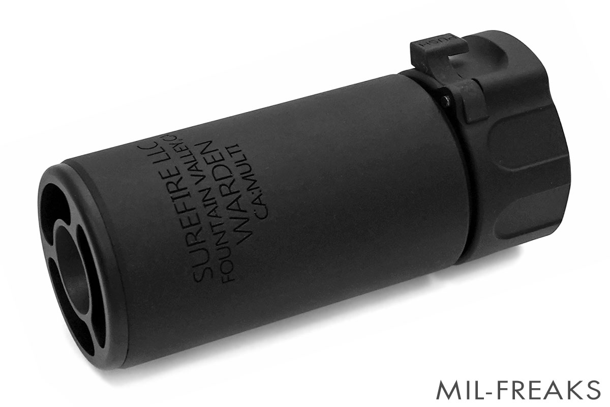 実物　Surefire WARDEN Muzzle Black　サプレッサー