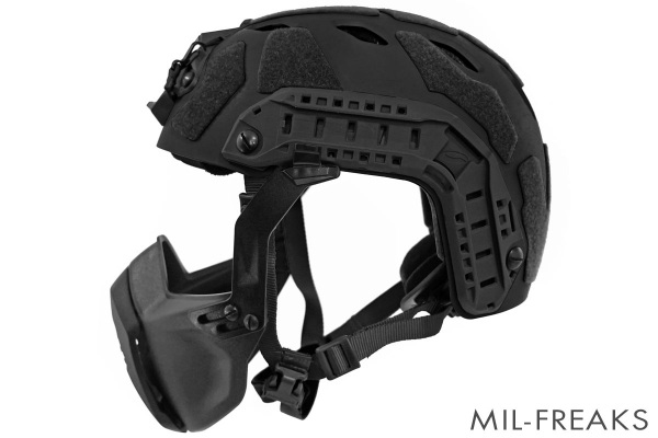 TMC Ops-Coreタイプ FAST SF ヘルメット + Ops-Coreタイプ MANDIBLE フェイスガードセット ブラック