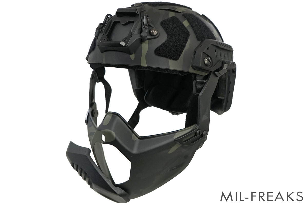 TMC Ops-Coreタイプ FAST SF ヘルメット + Ops-Coreタイプ MANDIBLE フェイスガードセット マルチカムブラック │  ミリタリーショップ MIL-FREAKS 通販