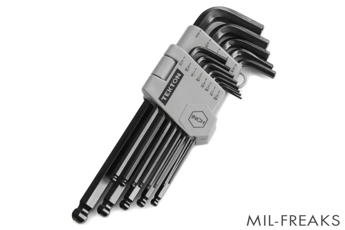 TEKTON インチ規格 六角レンチ ボールエンド 13セット │ ミリタリーショップ MIL-FREAKS 通販