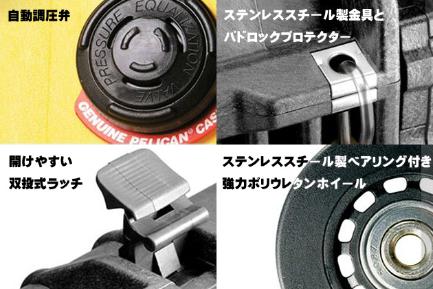 PELICAN 1720 ハードケース 純正フォームセット ブラック
