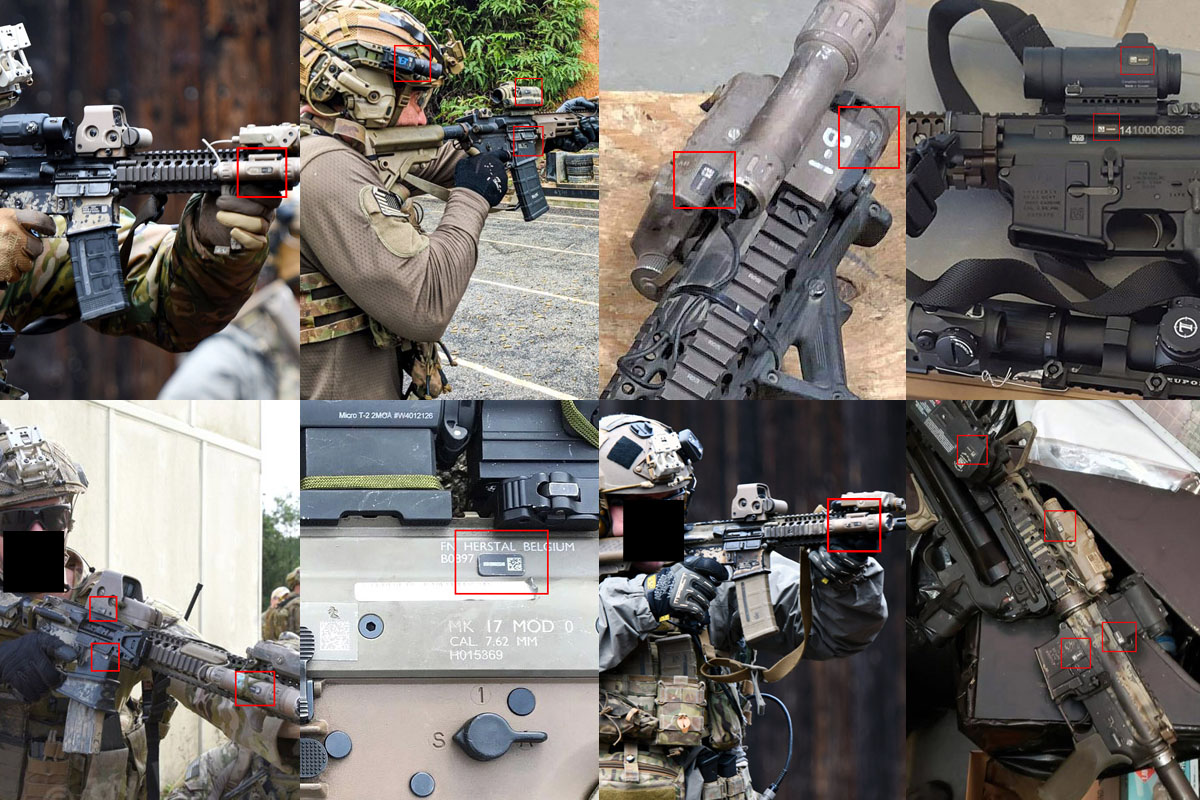 US 米軍 IUID 装備品管理コード アルミパネル 2枚セット │ ミリタリー